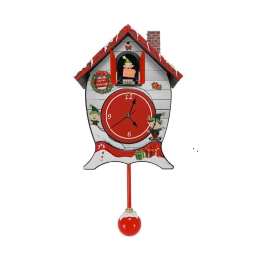 Mark Feldstein & Associates Santa's North Pole Workshop Cuckoo Carol Sound Clock