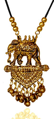 YouBella Jewellery Sets for Women Afghani Boho Bahubali Necklace Jewellery for Girls/Wome (Silver) (Gold)