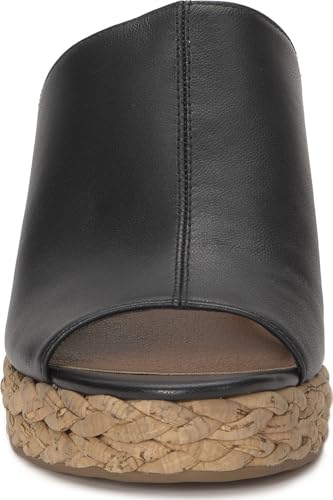 Image of Lucky Brand Womens, Cabriah Espadrille Wedge Sandals, Black, 6 Medium