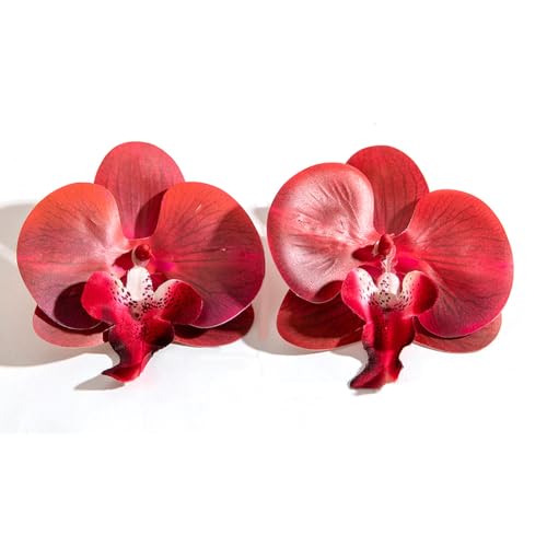 XFSRG Pendientes Mujer Orquídea Phalaenopsis Pendientes Diseño Dulce Individualidad Elegante Accesorio de Moda