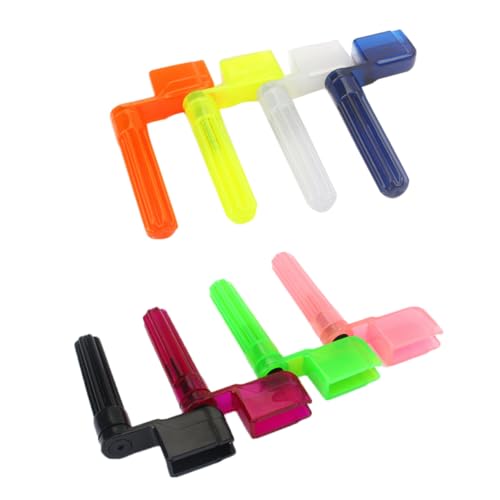 Abaodam Portable Guitar String Winders 8pcs Plastic Bridge Pin Peg Pullers for Acoustic Electric Guitars Random Color