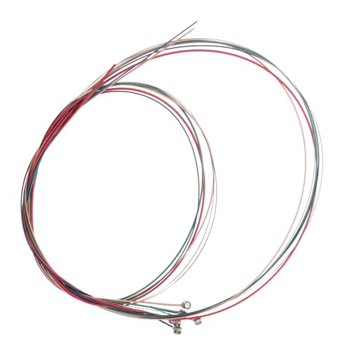 6 Stück Saiten Bunte Akustikgitarrensaiten Folk-gitarrensaiten Gi...