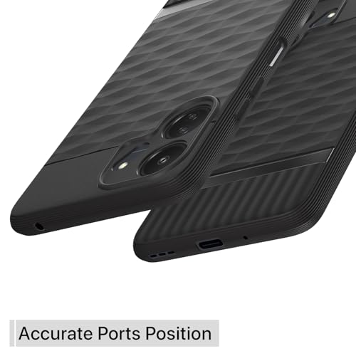 Image of Outlouders Bumper Case for Redmi 13c 4G / Redmi 13c 5G / Poco C65 | Full Camera Protection | TPU Soft Flexible Shockproof Back Cover (Black)