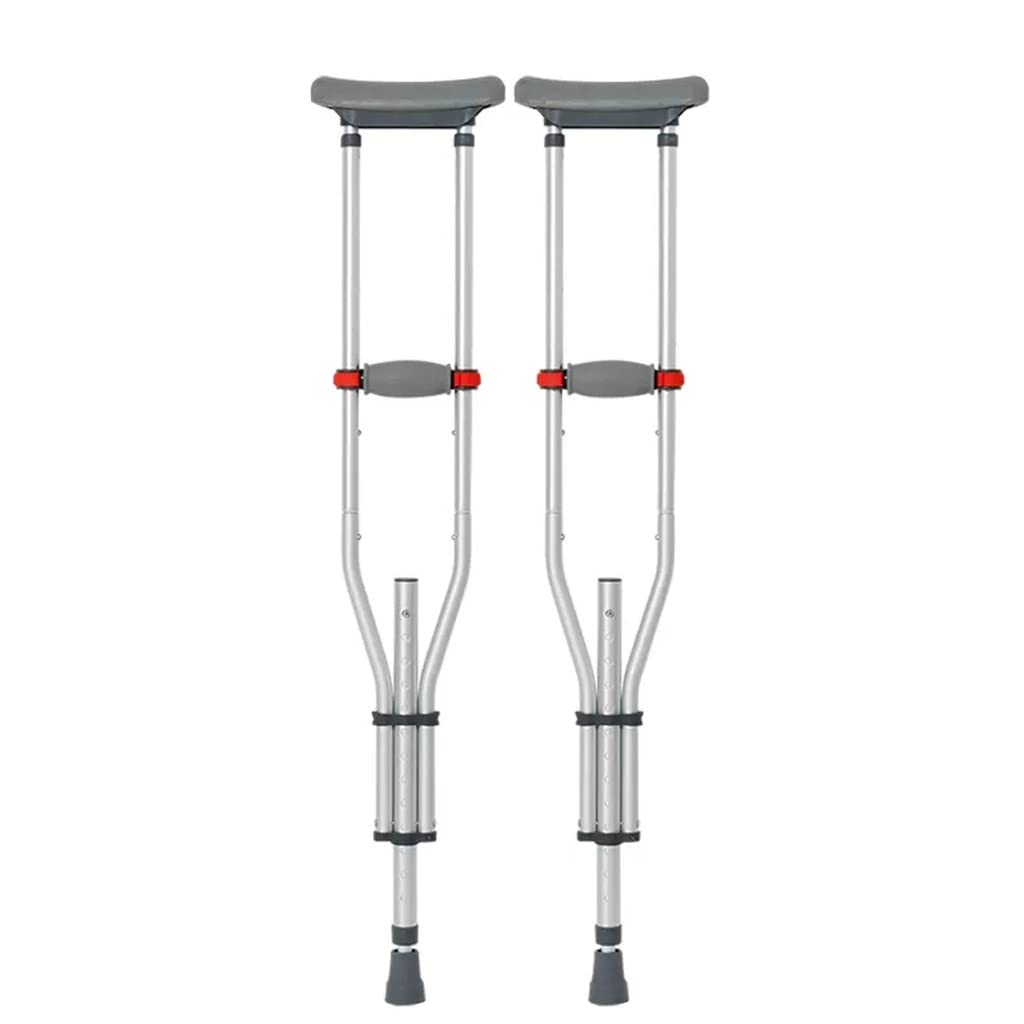 Béquilles antidérapantes à quatre griffes XMING avec canne réglable et légère