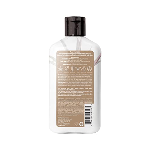 Image of Hempz Body Wash - Fragrance Free - Hydrating for Sensitive Skin, Scented, Exfoliating with Shea Butter, Pure Hemp Seed Oil, and Algae for Sensitive Skin - 17 fl oz