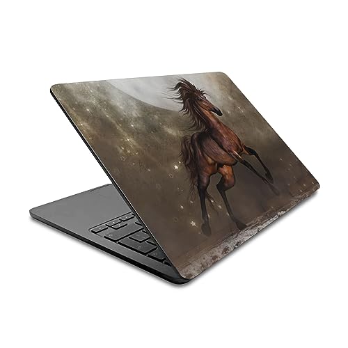 Autocollant MacBook Air 13.6 A2681 Simone Gatterwe Brun Chevaux Vinyle