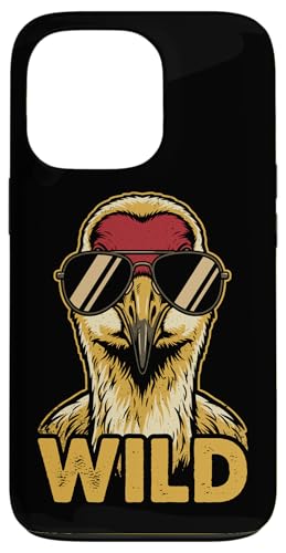 Wild Funny Sandhill Crane �T���O���X ���g�� �X�}�z�P�[�X iPhone 13 Pro �p