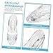 Imagen de HOMSFOU Adorno Zapato de Cristal Transparente Decorativo Zapato de Tacón para Escritorio Regalo Cumpleaños Mujeres Niñas Hogar Oficina