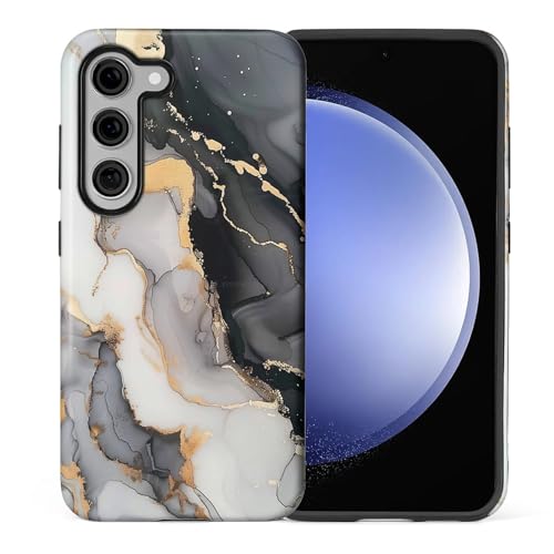 Coque Samsung S24 Plus antichoc marbrée silicone liquide mat