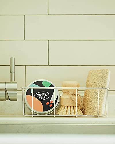 Image of Zerowaste Dish Soap Gift Set -Palmfree Solid Dish Soap(110g 3.88oz) + Eco Friendly Kitchen Brush + Biodegradable Loofah Sponge | Housewarming Camping