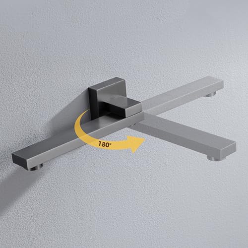 Mitigeur de douche encastré argent avec douchette 3 modes