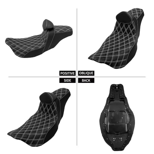 Asiento de motocicleta delantero trasero doble para modelos de calle 2009-2023 5