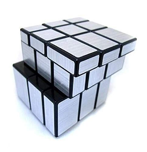 Image of MoYu Rubik Cube Puzzle Toy Game 3D Speed Cube, Stickerless Kids Puzzle Cube, Smooth Turning ABS Brain Teaser Toy for Kids and Adults (Silver Mirror)