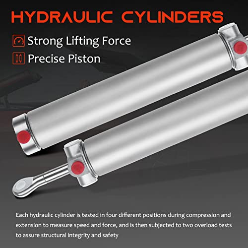 Image of A-Premium Convertible Top Hydraulic Cylinders Lift Arms Compatible with Chevrolet Camaro 1994-2002 & Pontiac Firebird 1995-2000