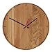 Produktbild TFA Dostmann Analoge Wanduhr aus Eichenholz, 60.3070.01, 35cm, Massivholz, für Innen als Dekoration, Küchenuhr, im Eingangsbereich, Wohnzimmer oder Büro, Holzuhr, Eichenuhr, modern, braun