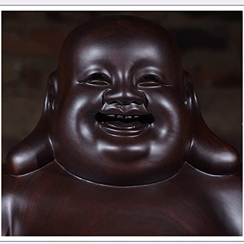 黒檀　布袋　置物 Amazon.co.jp: 仏像 木彫り 七福神 布袋 様 布袋さんの置物 木製