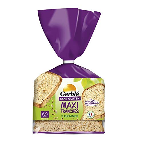Pan maxi esponjoso, 3 semillas, sin gluten, 350 g, tambaleante (2 unidades)