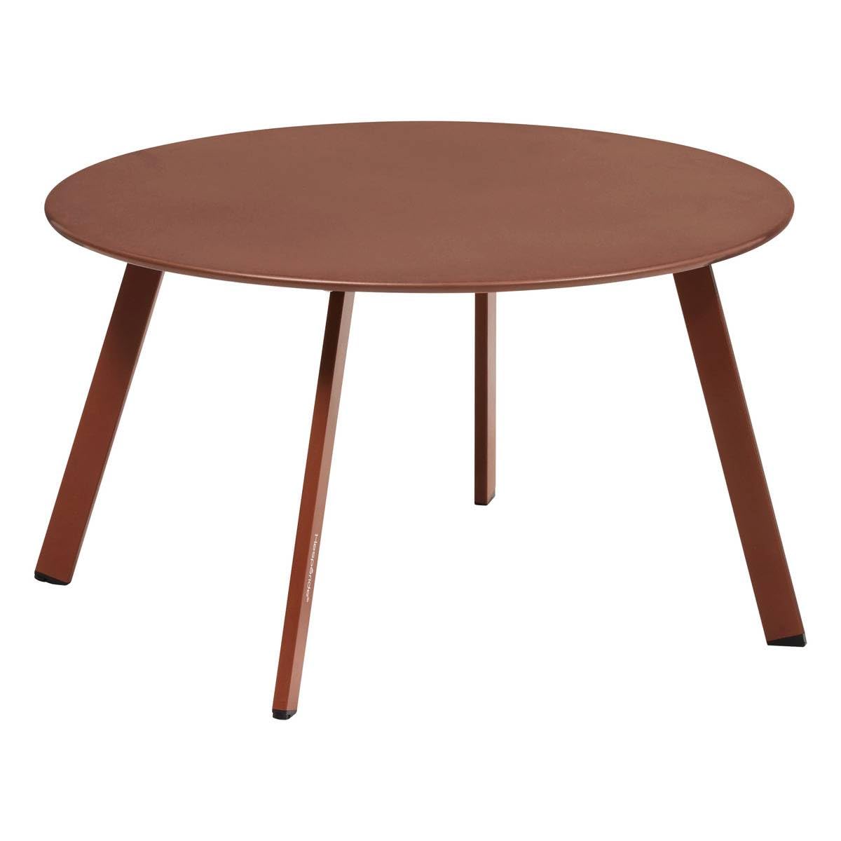 Hespéride - Tavolino Laterale Saona in Terracota, Acciaio Inossidabile Antiruggine, Resistente ai Raggi UV, 70 x 40 cm - per Giardino, Terrazzo, Balcone