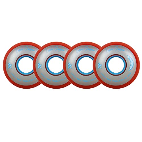 Labeda Roller Hockey Wheels Gripper Glue X-Soft 74A Red 59mm - Set of 4