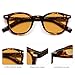 SOJOS Retro Square Sunglasses for Women Men Vintage Shades UV Protection Sunnies SJ2316, Leopard Frame/Orange Lens