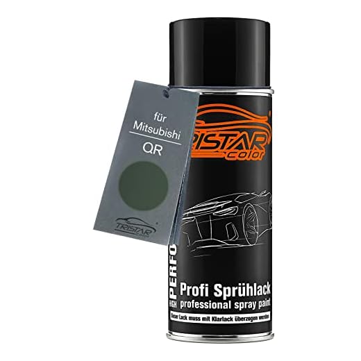 TRISTARcolor Pintura automotriz Bote de spray para Mitsubishi QR Palm Green Metallic Pintura base aerosol 400 ml