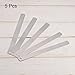 HARFINGTON 5pcs Mn Steel Feeler Gauge 0.3mm Thickness 150mm Length Metric Filler Thickness Gage Gap Measuring Tool Single Blade
