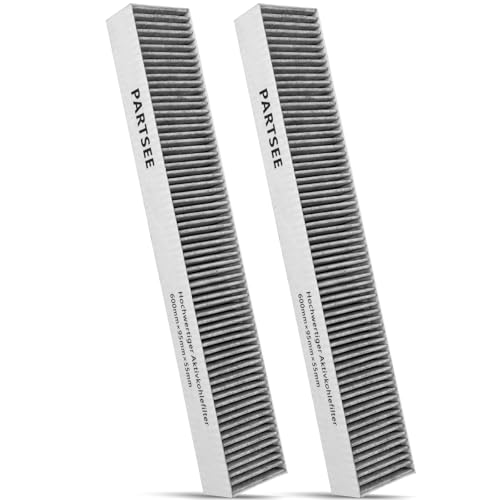 2 Aktivkohlefilter Dunstabzugshaube 17000822 für Siemens HZ381700 / für Bosch HEZ381700 / für Neff Z8500X0 / für Gaggenau CA282110, Kohlefilter 600x95x55 mm