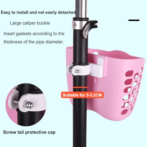 Cesta de bicicleta infantil, cesta de bicicleta infantil com alças ajustáveis, cesta frontal de bici