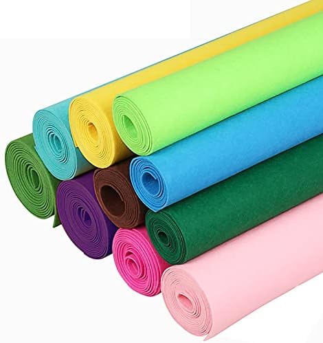 Felt Fabric Sheets,39.4" x 41.3"(1m x 1.05m) Craft Felt Fabric Sheets,Assorted Felt Stiff Fabric Square,for DIY Sewing Crafts,Patchwork,Decoration and Sewing Projects(Christmas Green)