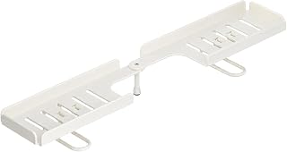 Foldable Sink Tray Shelf Carbon Steel Over Faucet Organizer, D | Drainage Storage for Bathroom Kitchen Counters