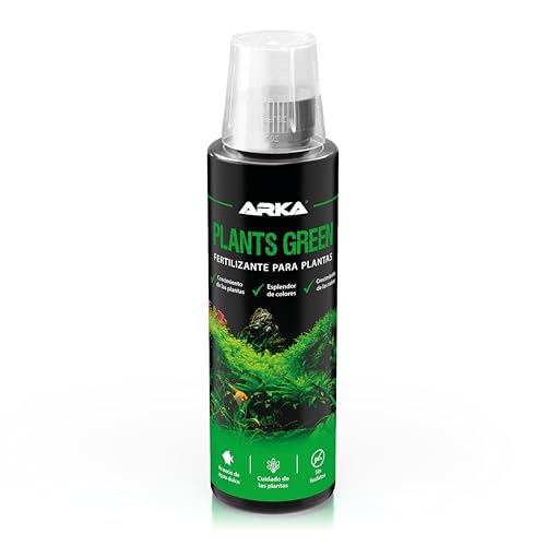 Abono plantas acuario – ARKA Plants Green 236 ml – hojas verdes intensas y raíces fuertes – fertilizante con hierro, vitaminas y micronutrientes – fácil dosificación – crecimiento saludable