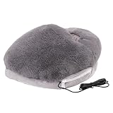 Zetqhuu Calentador de Pies Eléctrico - Almohadilla Térmica Gruesa Portátil | Calentador Eléctrico USB Seguro y Duradero | Para Adultos Invierno Frío Hogar Trabajo Oficina Viaje Dormir Cama Bajo
