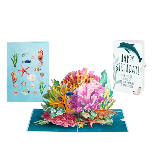 Lovepop Birthday 3D Pop-Up Card with Slide-out Note & Premium
