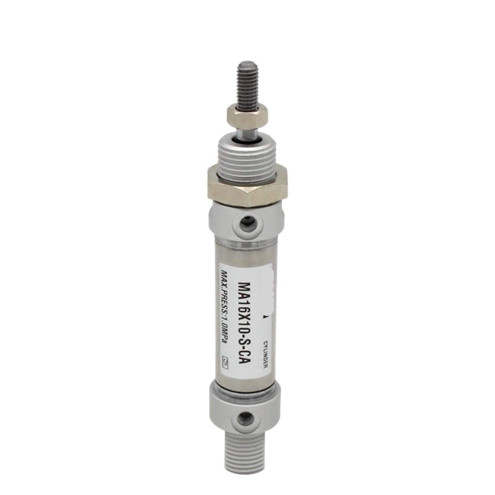 KXIWLUFV Built-in Magnet Mini Air Cylinder 16MM Bore 10-300mm Stroke Double Action Round Cylinders MA16x50S-1Pcs(MA16X50S)