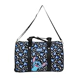 Bioworld Lilo & Stitch 17-Inch Wheeled Duffle Bag - Officially Licensed Travel Companion