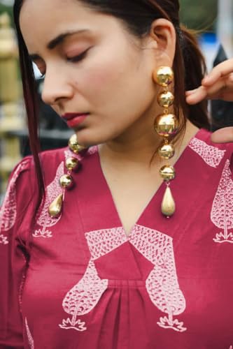 Image of SHIENZY Cotton Blend Kurta Set for Women