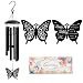 Wind Chimes for Mom - Birthday Gift from Daughter or Son, Perfect for Mother's Day, Christmas, Valentine's, Thanksgiving | Soothing Wind Bell, Gift for Mom Who Has Everything (Butterfly 2)