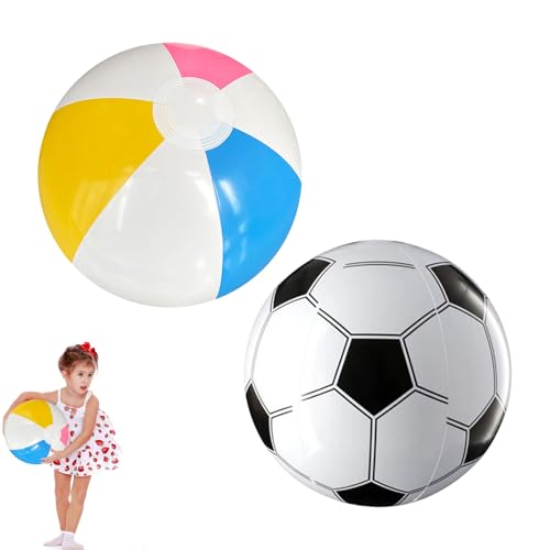 Lot De 3 Ballons De Plage Gonflables PVC – 25 Cm – Neufs Pour Jeux D'Eau