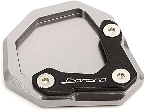 Piede Cavalletto Laterale Per Benelli Leoncino 250/500 - Piastra Allargata In Alluminio CNC Con Logo, Più Stabilità Su Qualsiasi Terreno