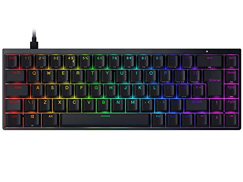 Durgod Hades 69 RGB Teclado mecánico para juegos - 65% Diseño - USB Tipo C - Chasis de aluminio - Diseño ISO Reino Unido (Gateron Black, Black PBT) Cover