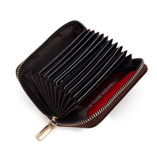 Image of Montana West Small Credit Card Holder Compact RFID Card Wallet Slim Card Organizer Case with Zipper Gift Card Holder for Women Men