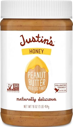 Image of Justins, Peanut Butter Blend Honey Jar, 16 Ounce