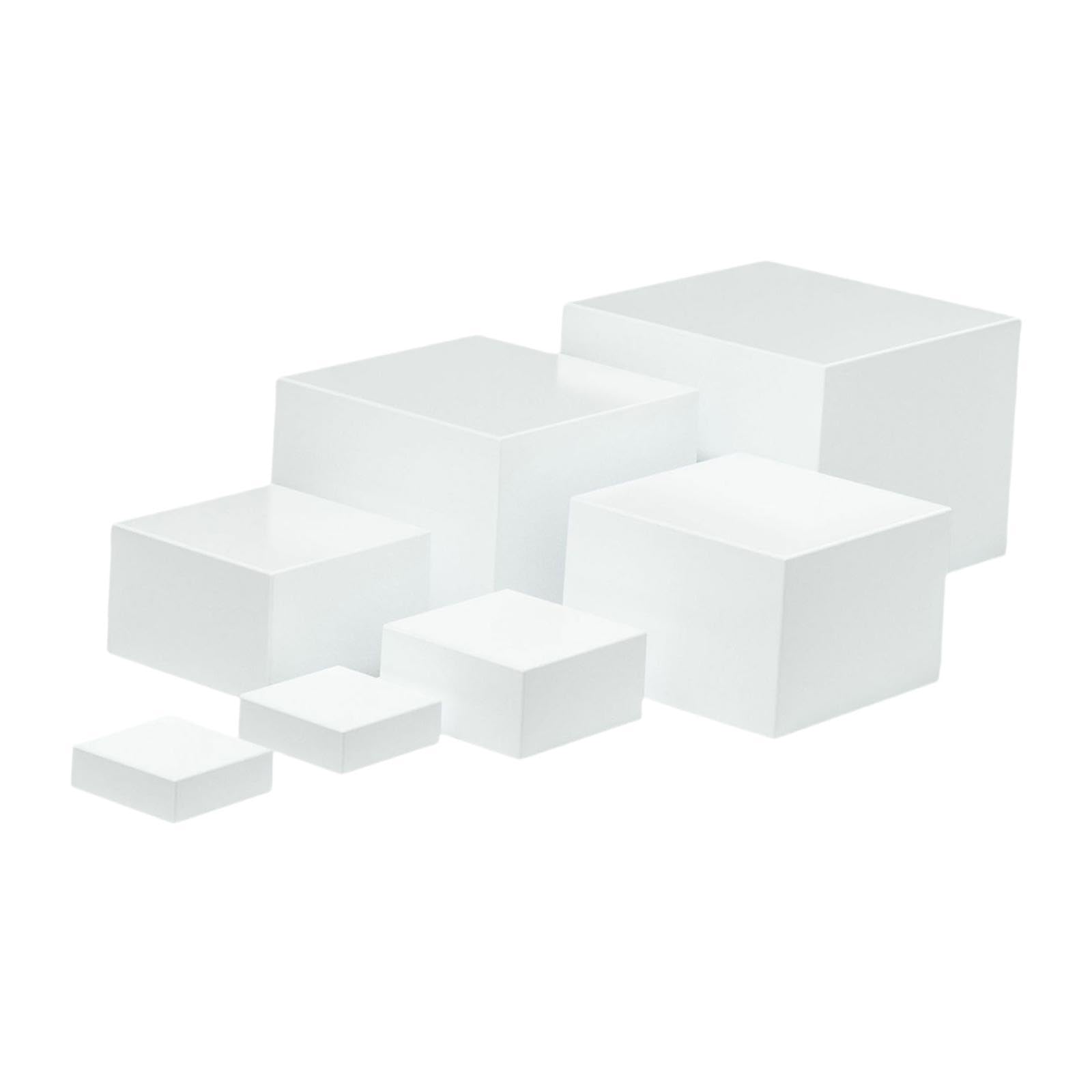 perfk Support de Buffet pour aliments, 7 pièces, présentoir permettant de gagner de l'espace, présentoir acrylique, support de nidification pour