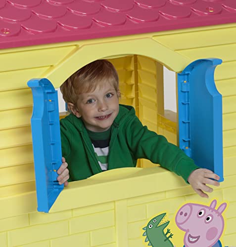Dolu Spielhaus Aus Kunststoff – Weiß/Grau, 125x100x104 Cm, Für Drinnen & Draußen, Ab 2 Jahren