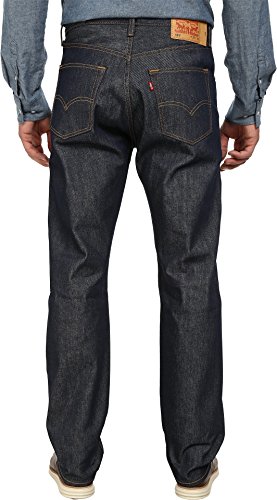Image of Levi's 005010000 Men's 501 Original Shrink-To-Fit Jeans, Rigid - 31x31