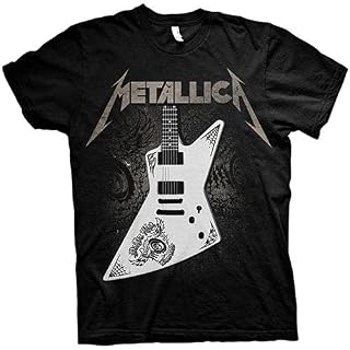 Générique Metallica Papa Het Guitar Homme T-Shirt Manches Courtes Noir Regular/Coupe Standard - Les Beatles, Paul McCartney, John Lennon, RIngo Starr, George Harrison