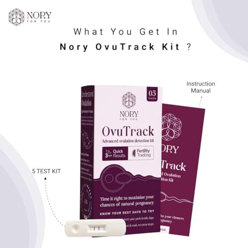 Image of Nory Ovulation Test Kit Combo of 10 Strips for Women Family Planning to get Pregnant Naturally, Early Detection for Female Fertility Baby Conceive Predictor for Home