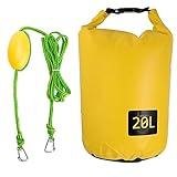 Alta capacidad: la bolsa de anclaje con cordón se puede llenar con arena o rocas para hasta 65 libras de resistencia a sujeción para su uso con diversos equipos de actividades de agua