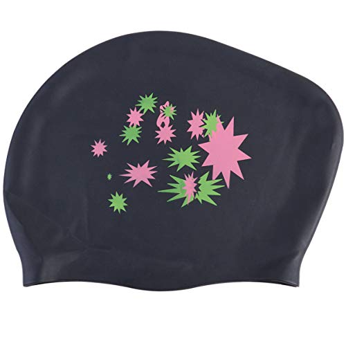 Boné de natação PRETYZOOM longo de silicone para natação, piscina, água, touca de banho e proteção d