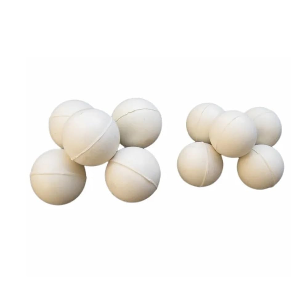 Cristalería de Laboratorio Bolas de goma for tamices Bola de goma sólida blanca Bola saltarina for limpiar la pantalla del tamiz 10 20 25 30 3 40 45 50 mm(15mm)